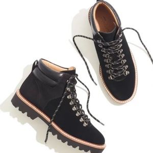 Madewell Citywalk Lugsole Hiker Boot suede & leather size 7 NEW
